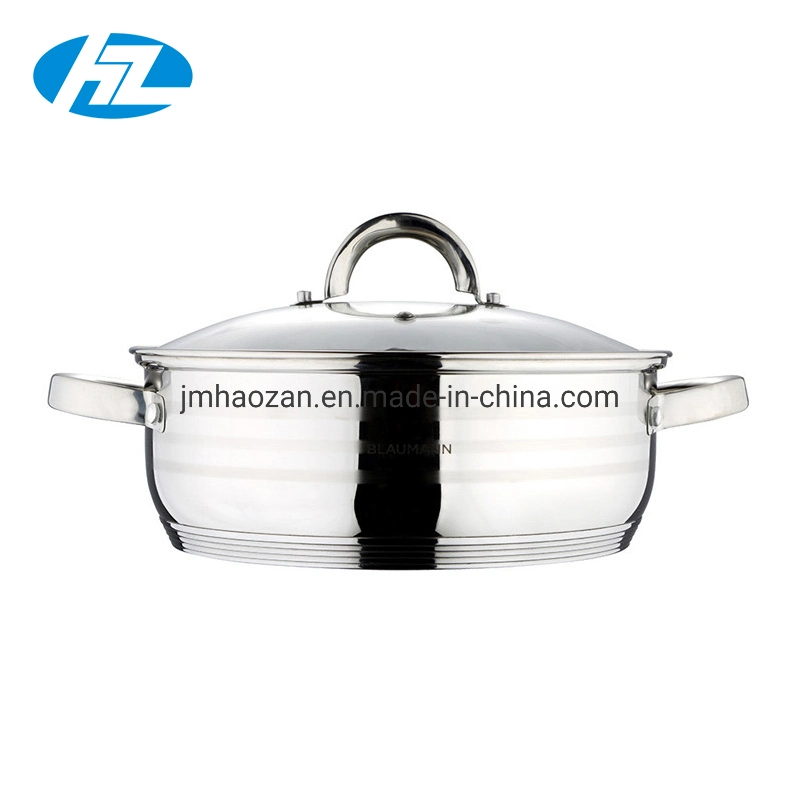 Stainless Steel Dutch Oven with Glass Lid