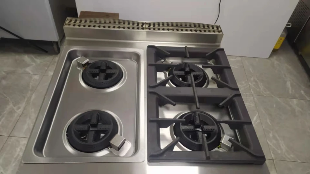 Professional Standing 4-Burner Gas Range& Gas Stove with Griddle for Cooking Food and BBQ