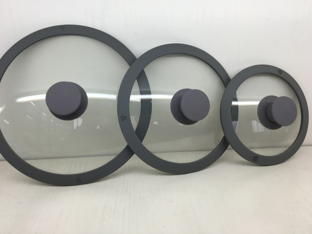 Eco Friendly Microwave Oven Cover Glass Cookware Lid with Knob