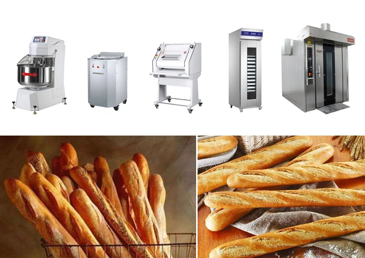 Toast Croissant Baguette Hotdog Bread Rotary Rack Oven for Bakery Line