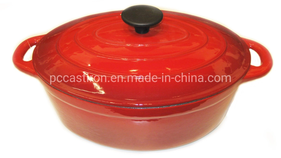 14cm Cast Iron French Oven, BSCI LFGB FDA Approved with Cover and Handle Enamel Non Stick
