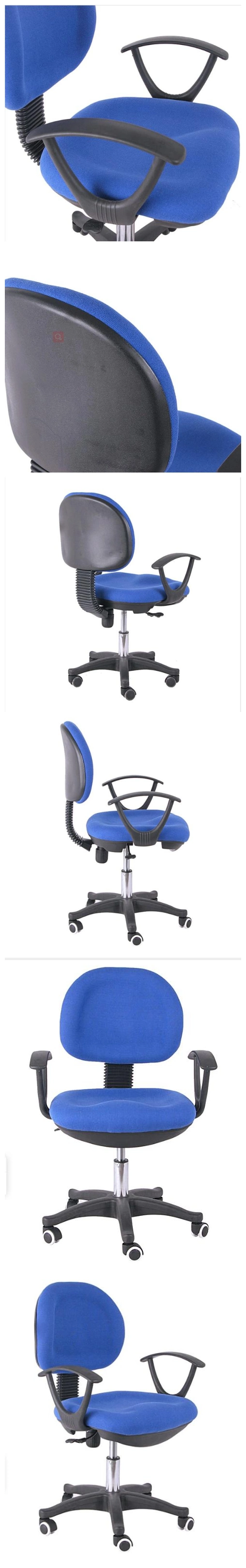 Two Handles Mechanism Fabric Office Computer Plastic Chair