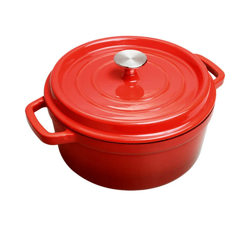 3.5 Quart Dutch Oven Pot Cast Iron Enamel Casserole Pot