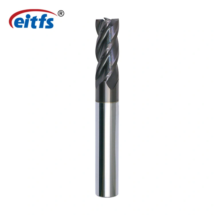 4 Flute Carbide Flat Square End Milling Tools Cutter for Cast Iron and Stainless Steel Cutting