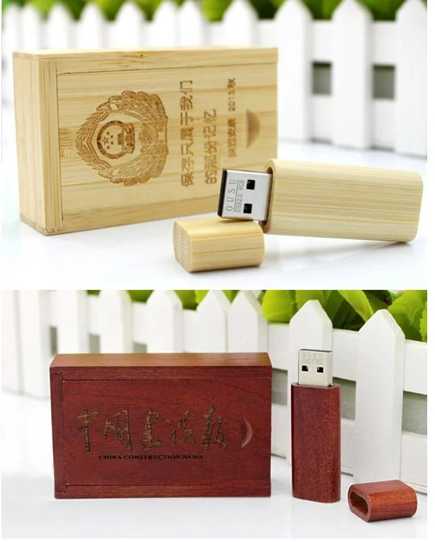 Chinese Style Gift Wooden Bamboo USB Memory Stick 16GB 32GB
