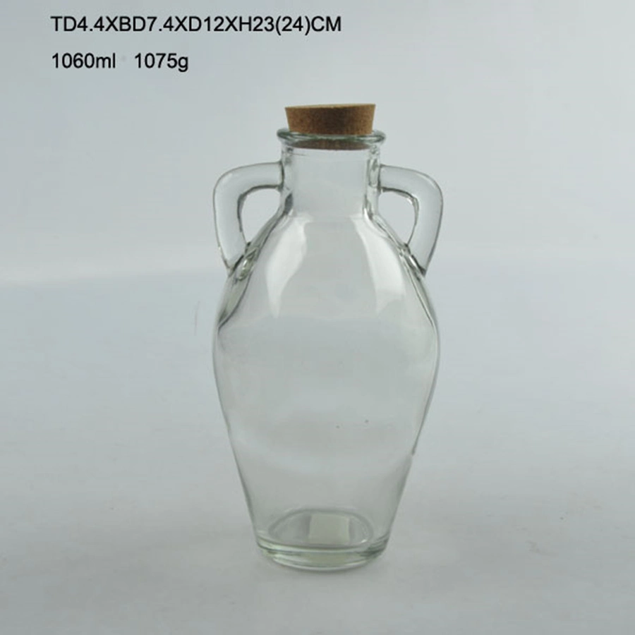 High Quality Sealed Glass Storage Bottles with Wooden Lid (SG-330)