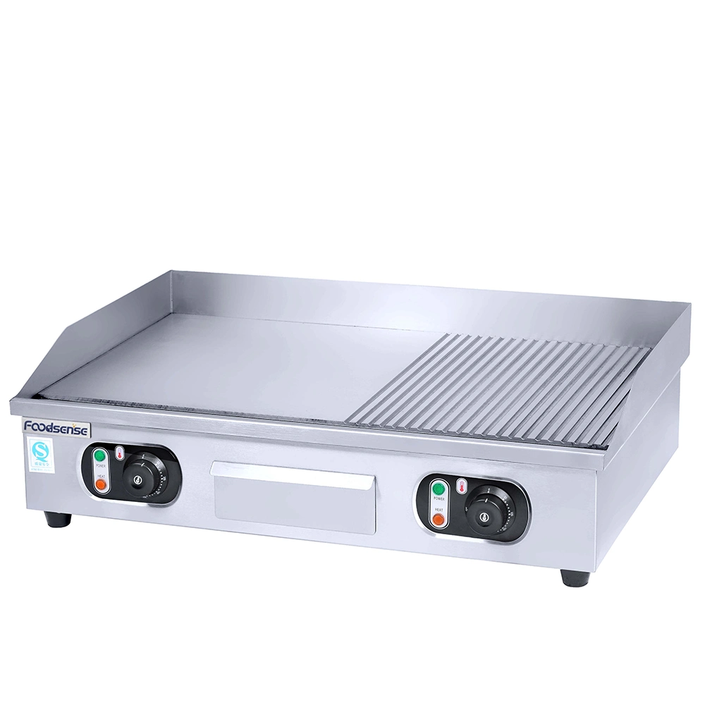 Multi-Function Stainless Steel Table-Top Electric Griddle with Electric Fryer