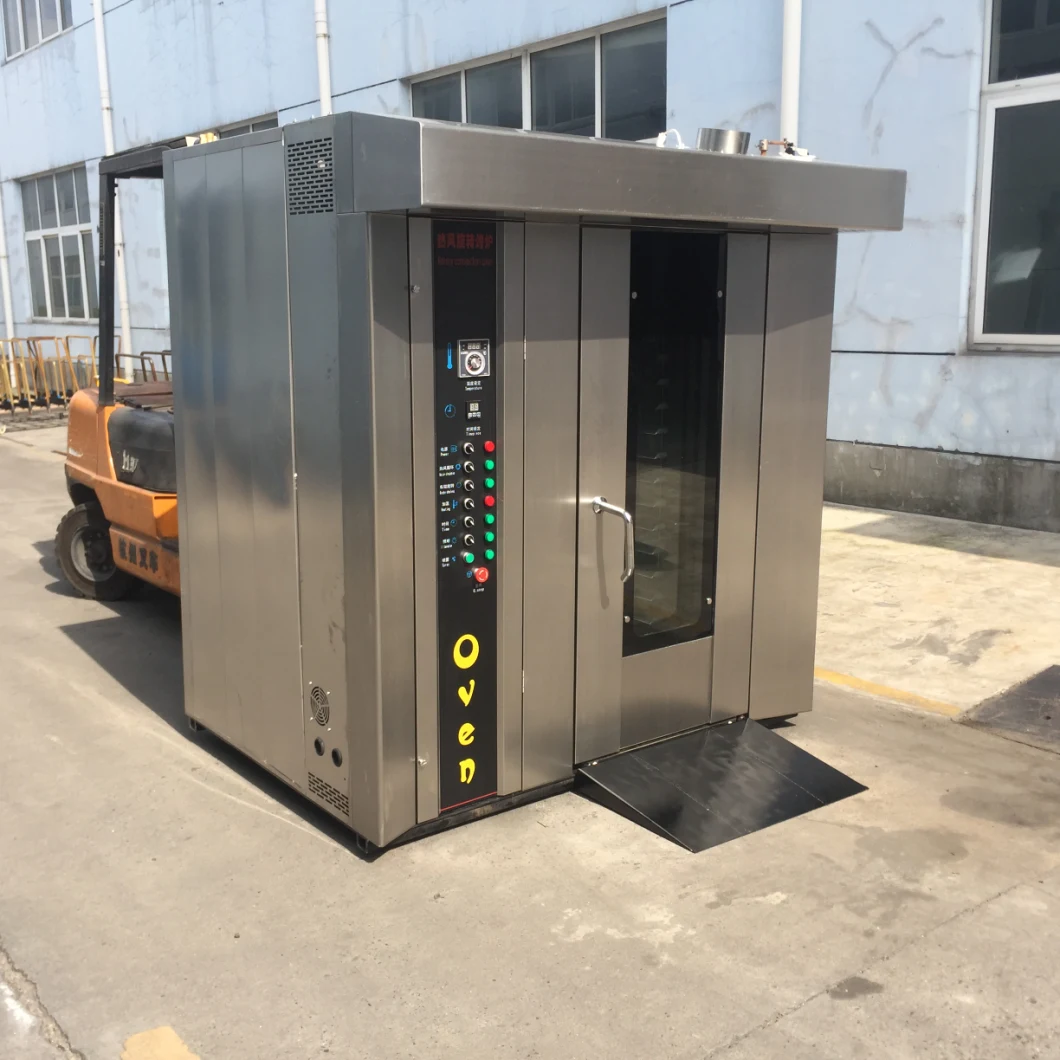 Bakery Equipment, Rotating Industrial Ovens/Electric/Gas/Diesel Bread Ovens. Professional Bakery Using Industrial Rotary Oven, Industrial Bread Baking Oven
