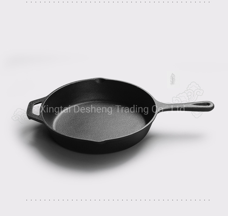 Ds-Fp02 Round Pre-Seasoned Cast Iron Skillet Frying Pan