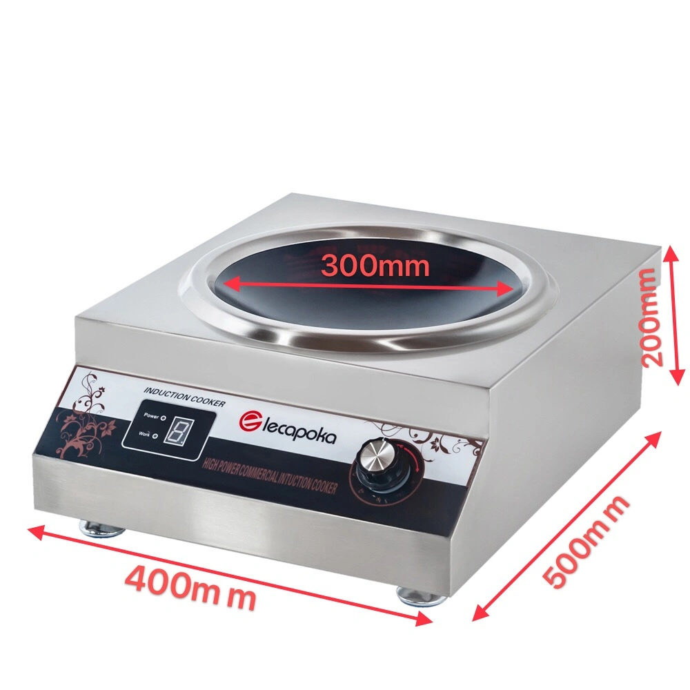 220V 3500W Stainless Counter-Top Electric Commercial Industrial Wok Station Induction Cooker