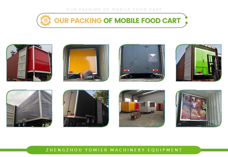 Modern Designed Mobile Deep Fryer Food Trailer/Gas Griddle Cart