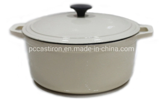 Nonstick Round or Oval Cast Iron French Oven /Cocotte/ Pot/ Dutch Oven BSCI LFGB FDA Approved