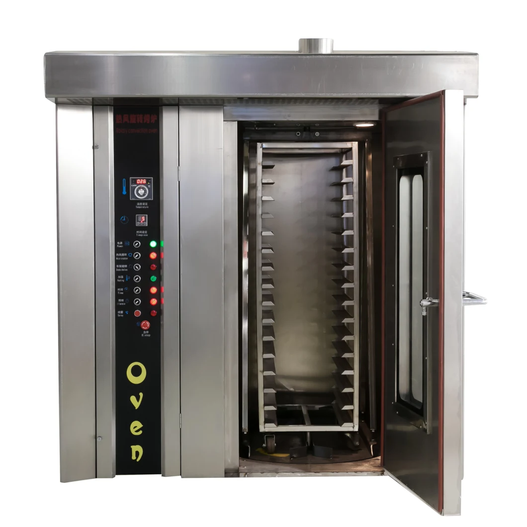 Baking Ovens Equipment Gas Electric Industrial Big Rotary Baking Oven for Bread Cookies Cakes Bread Baking Ovens for Sale /Stainless Steel Cake and Bread Oven