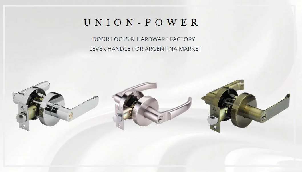 Lever Handle Lockset Cabinet Handle for Wood Door Rosette Lock