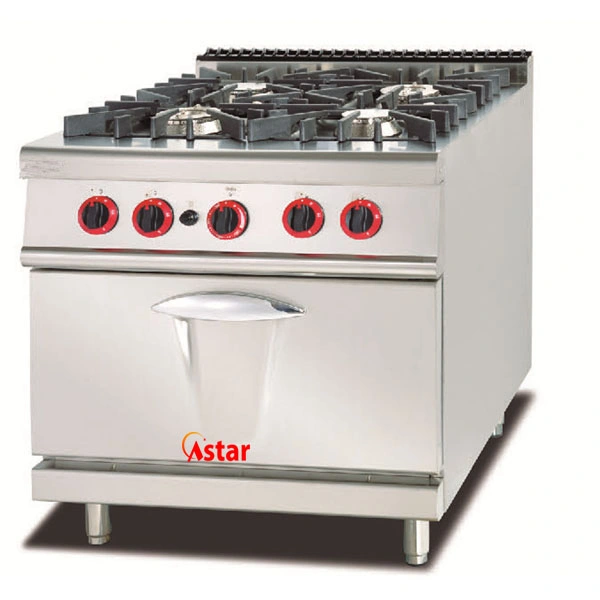 Professional Standing 4-Burner Gas Range&Griddle Gas Stove for Cooking Food and BBQ