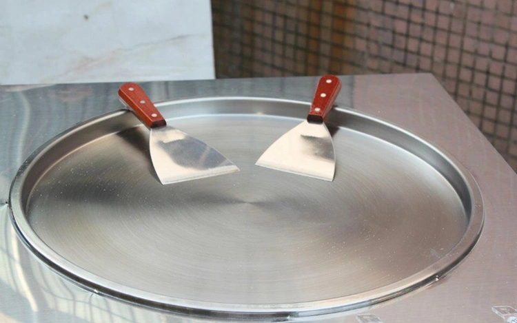 Foot Defrost Function Fry Ice Cream Machine Pans