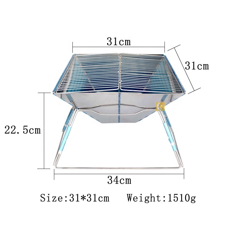 Manufacturers Direct Sales Outdoor Thickening Portable Folding Simple Portable Barbecue Oven/Grill