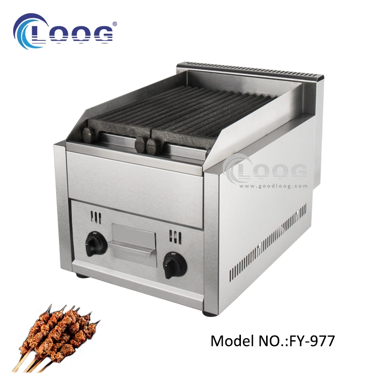 Popular Food Machine Electric Indoor Grill with Lava Rock Energy Saving BBQ Machine Cooking Smokeless Countertop Griddle for Camping China Manufacturer
