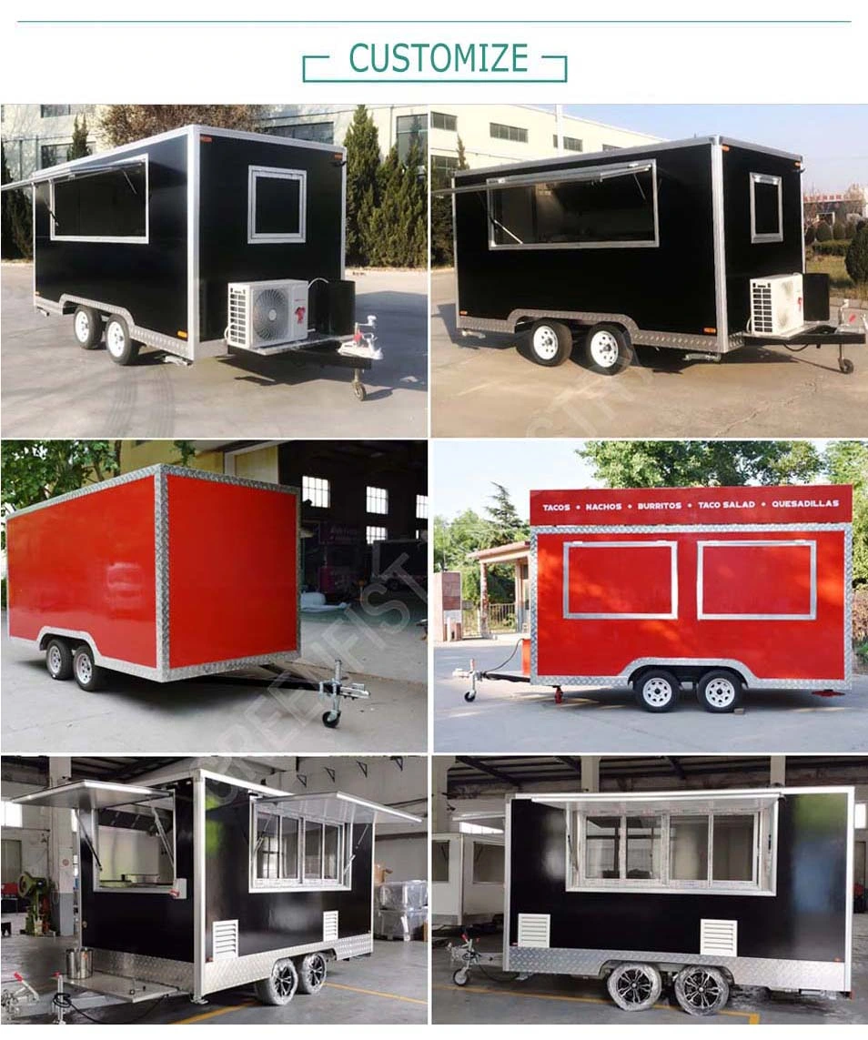 America Standard Square Trailer with Fryer Griddle
