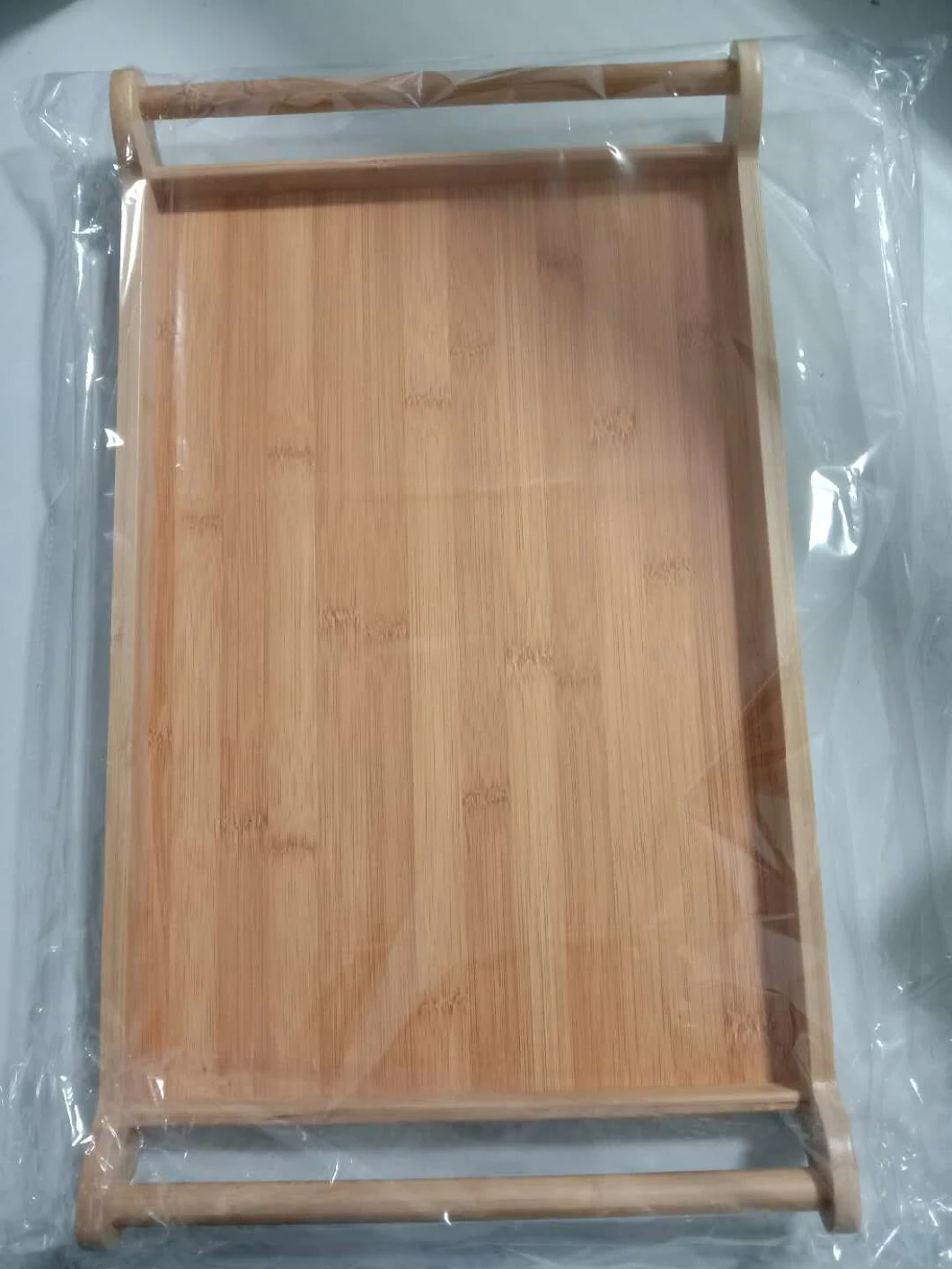 Large Bamboo Wood Serving Trays with Handle
