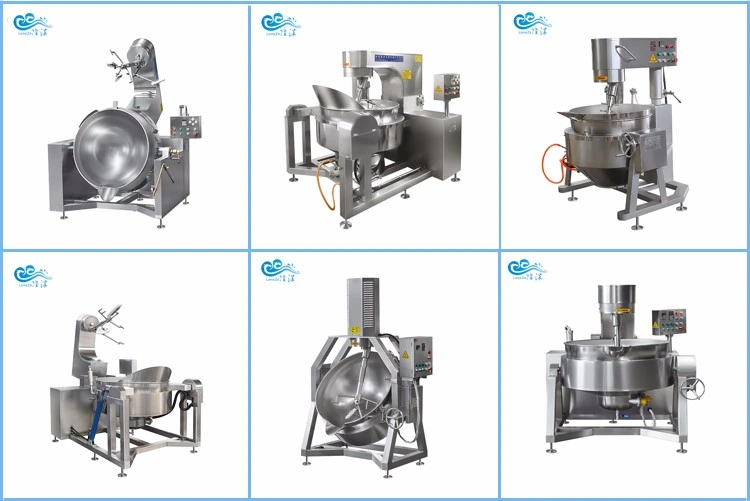 Customized Industrial Stainless Steel 304 Caramel Sauce Kettle Cooking Mixer Wok for Food Processing