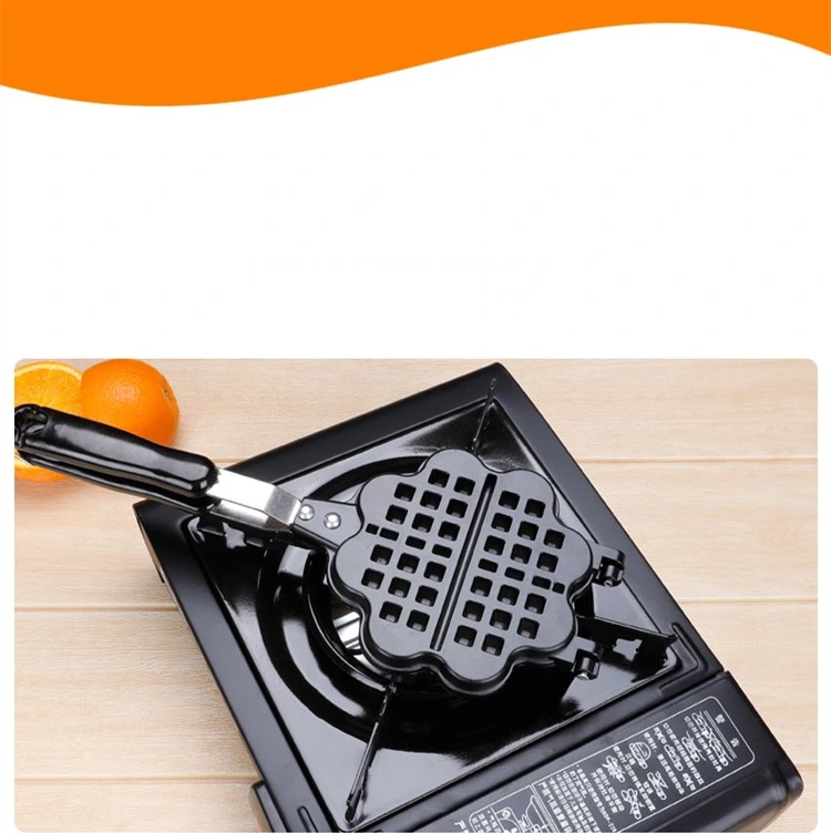 Sweetheart Waffle Maker Pan Mould Mold- Non-Stick Waffle Griddle Iron- 4 Heart-Shaped Waffles