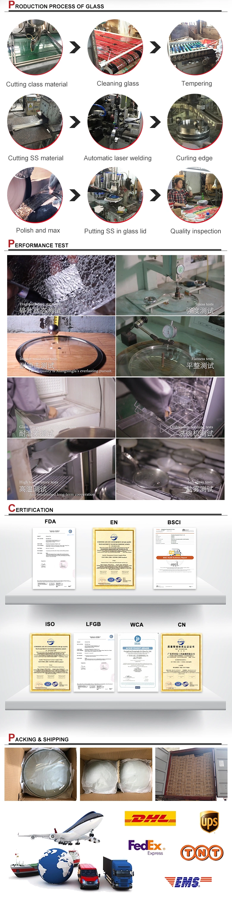 Frying Pan Cover Company for Aluminium Cookware Lids Part