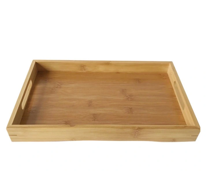 Factory Price Wood Tiered Tray with Handle