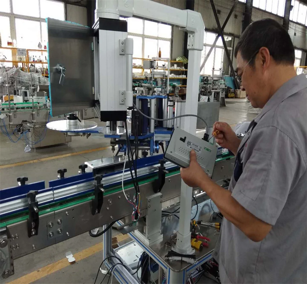 Auto Bottle Flat Labeling Machine Labeler Packaging Machinery