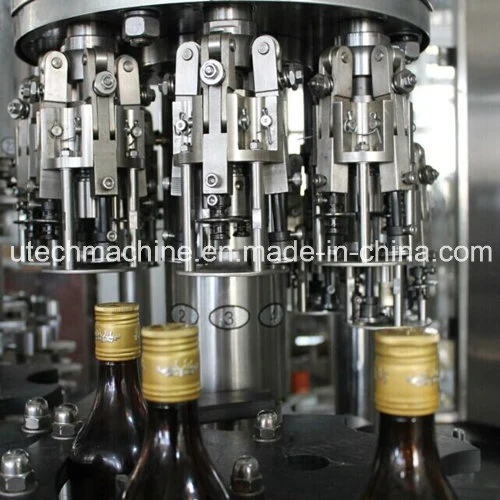 High Speed 3-in-1 Automatic Glass Bottle Filling Capping Packing Machine