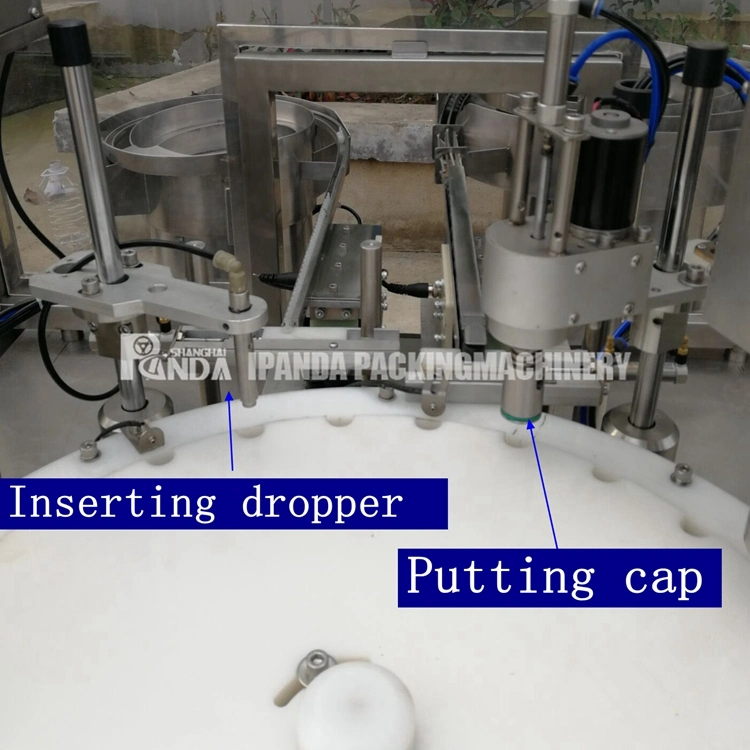High Speed Auto 10ml to 30ml Small Bottle Rotary Filling Machine for Liquid and Nail Polish