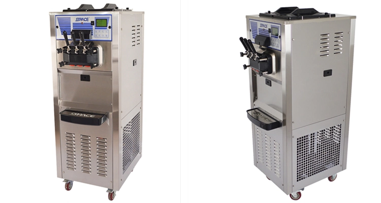 Commercial Double Cooling System 3 Flavors Yogurt Ice Cream Machine