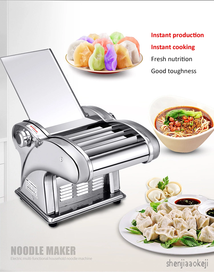 Pressing Flour Machine Home Electric Noodle Automatic Pasta Machine Stainless Steel Noodle Cutting Dumpling Skin Machine