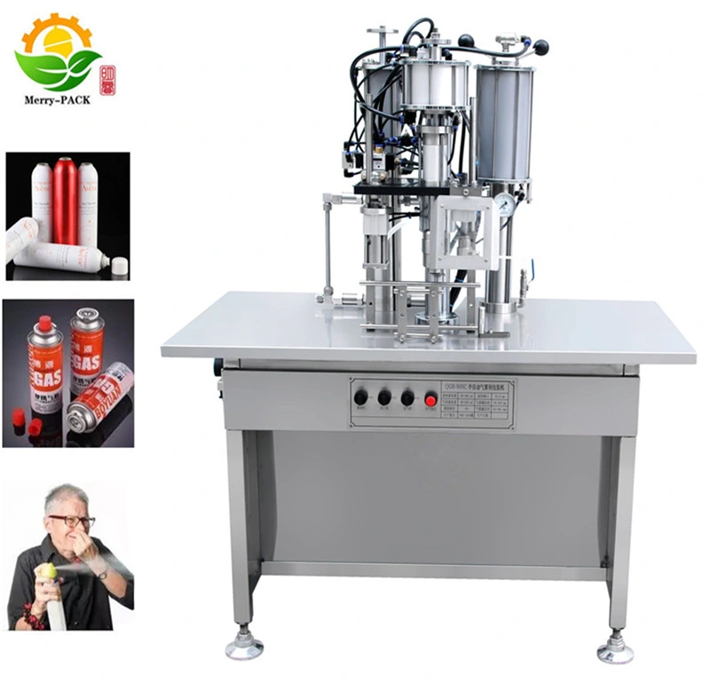 Factory Direct Sale Aerosol Snow Spray Can Filling Crimping and Capping Machine Aerosol Machine Filling