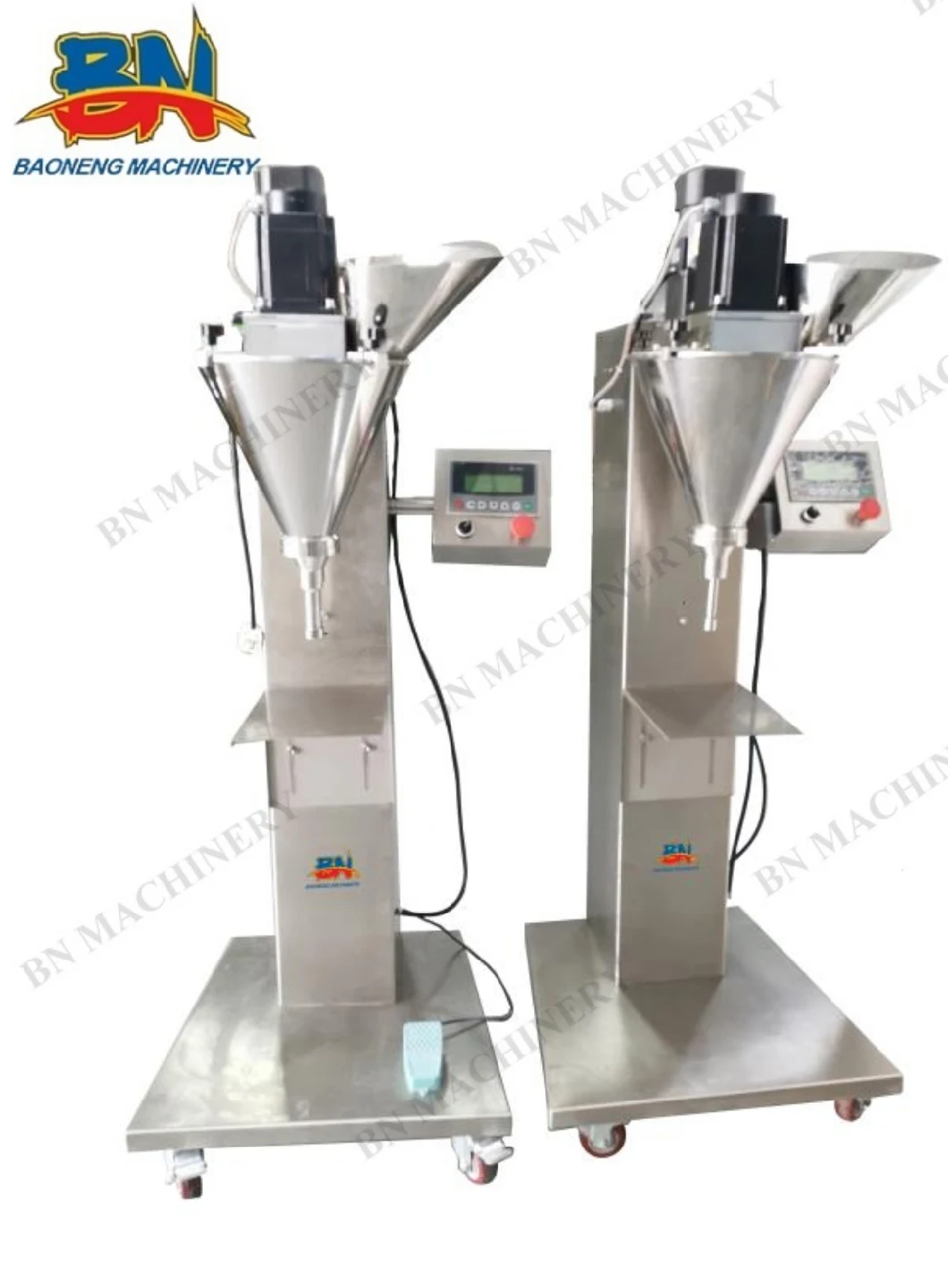 Semi-Automatic Powder Filler for Cosmetic Pharmaceutical Food Powder Packaging
