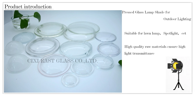 High Quality Customized Machine Pressed Light Glass Cover Lamp Shade