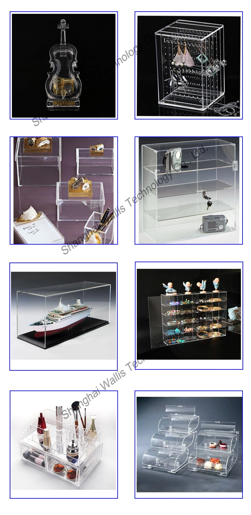 Clear Acrylic Lipstick Holder Display Stand Countertop Lipstick Display