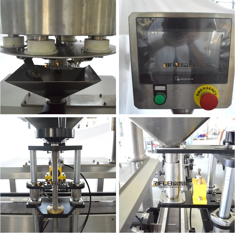 Powder Filling Machine Production Line / Spices Powder Packing / Automatic Bottle Filling Capping Machine