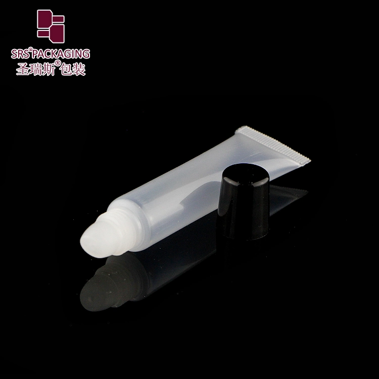 Transparent Empty Soft Lip Gloss Cosmetic Packaging Container Tube