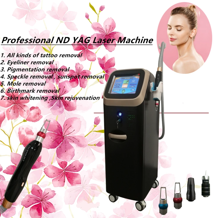 Effective Multifunction Q Switch ND YAG Laser Machine Eyeliner Washing Tattoo Removal Machine
