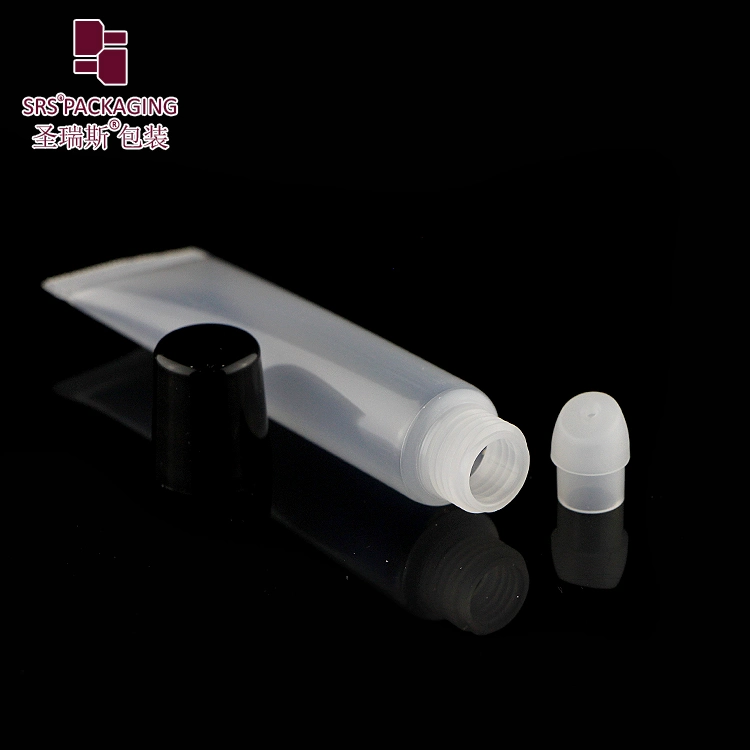Transparent Empty Soft Lip Gloss Cosmetic Packaging Container Tube