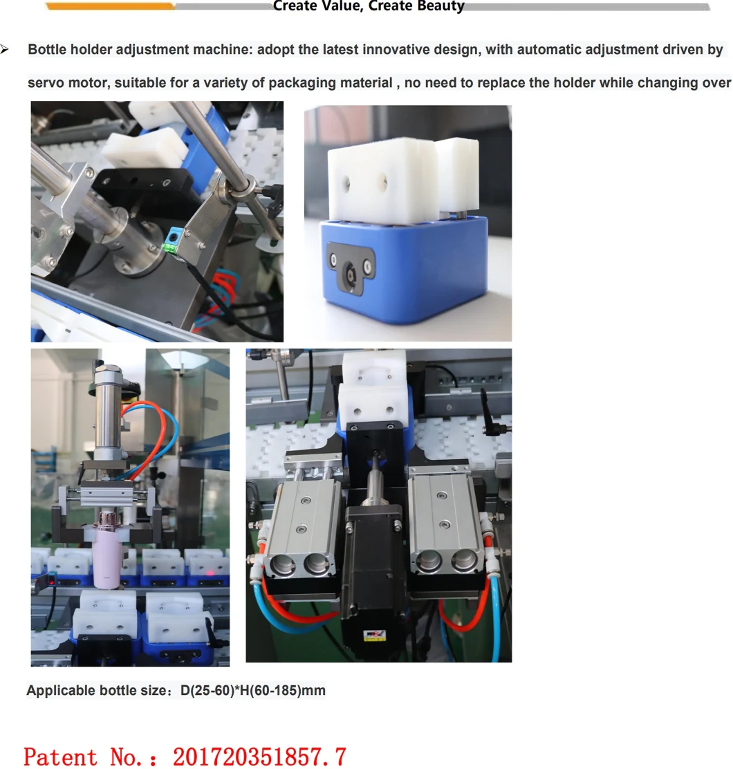 Adjustbale Mould Cosmetic Lotion Shampoo Filler Sealer Filling Capping Line