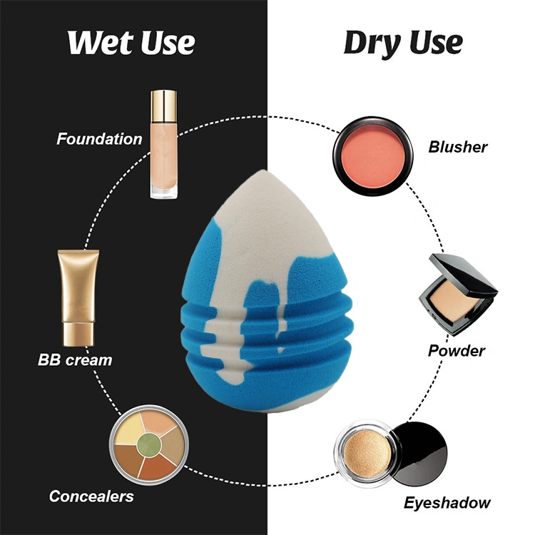 Wholesale High Quality Waterdrop Face Makeup Powder Puff Cosmetic Blender Makeup Sponge