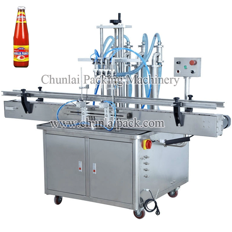High Accuracy Automatic Chili Sauce Bottle Filling Machine