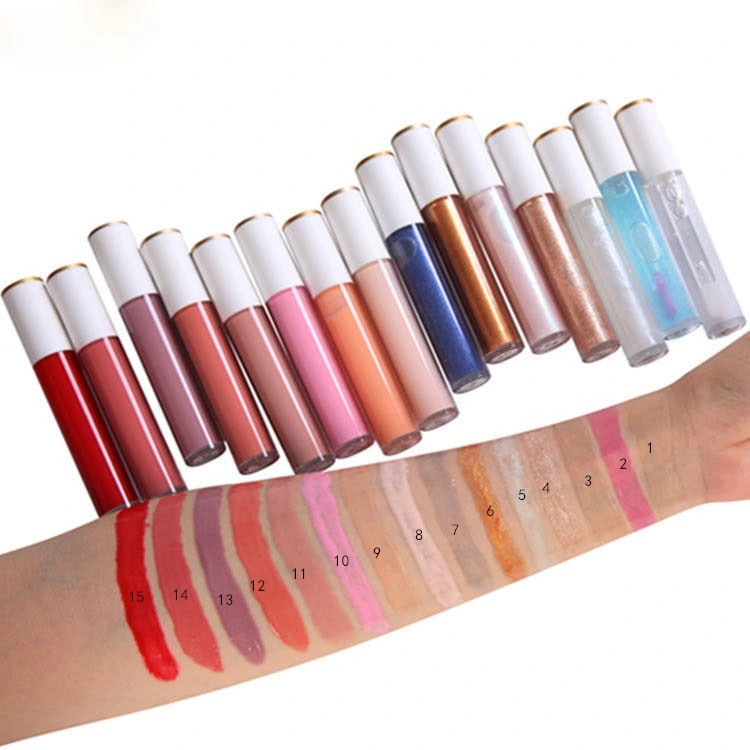 Best Cosmetics Waterproof Private Label Shiny Customized Liquid Lipgloss