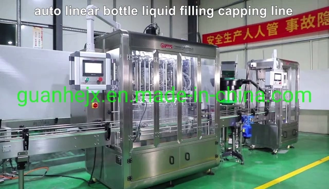 Auto High Speed 100ml Bottle Liquid Filling Capping Machine Line for Sale