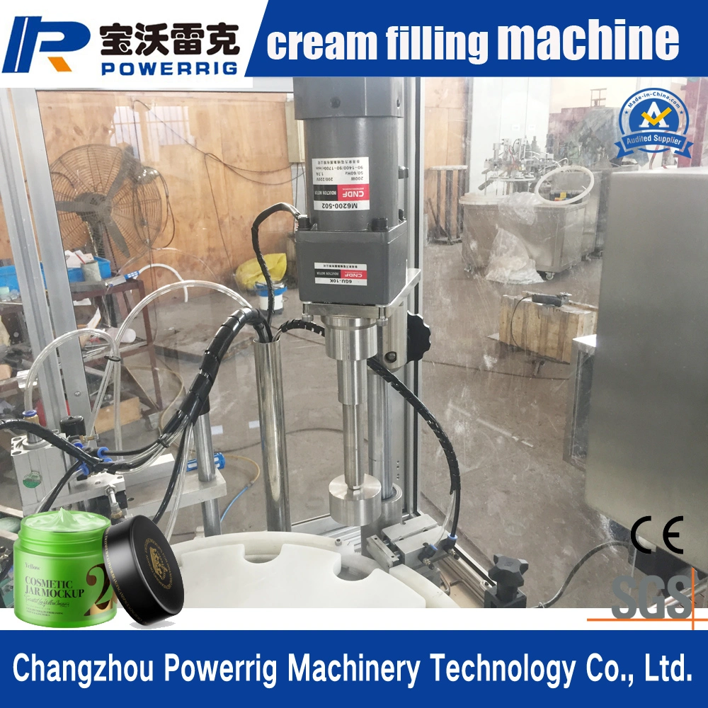 Hot Sale Face Cream Jar Bottle Filling and Capping Machine