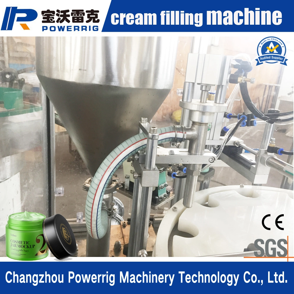 Hot Sale Face Cream Jar Bottle Filling and Capping Machine