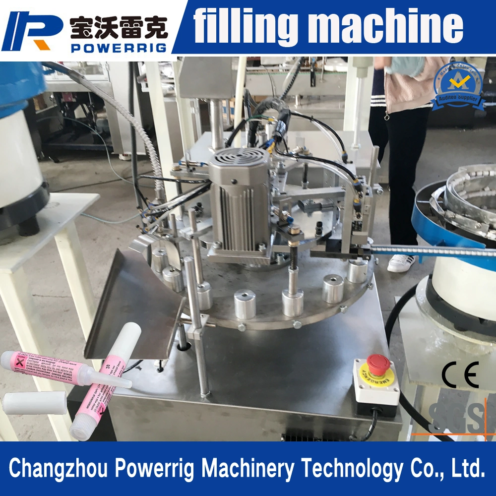 Widely Used Packaging Machine 2g Nail Glue Bottle Filling Capping Machine with SGS and Ce Certification