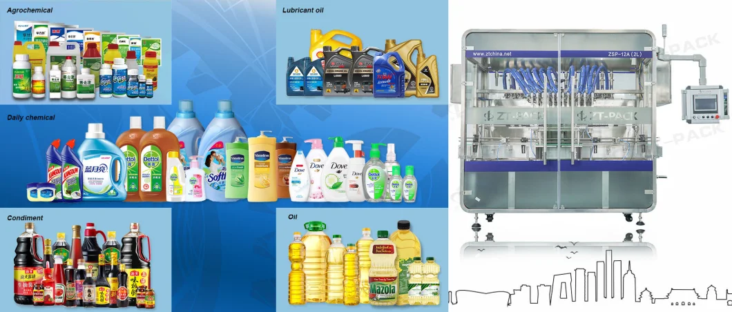 Detergent Filling Machine/Detergent Filling Capping Labeling Line Liquid Packing Machine Dishwashing Liquid Filling Machine